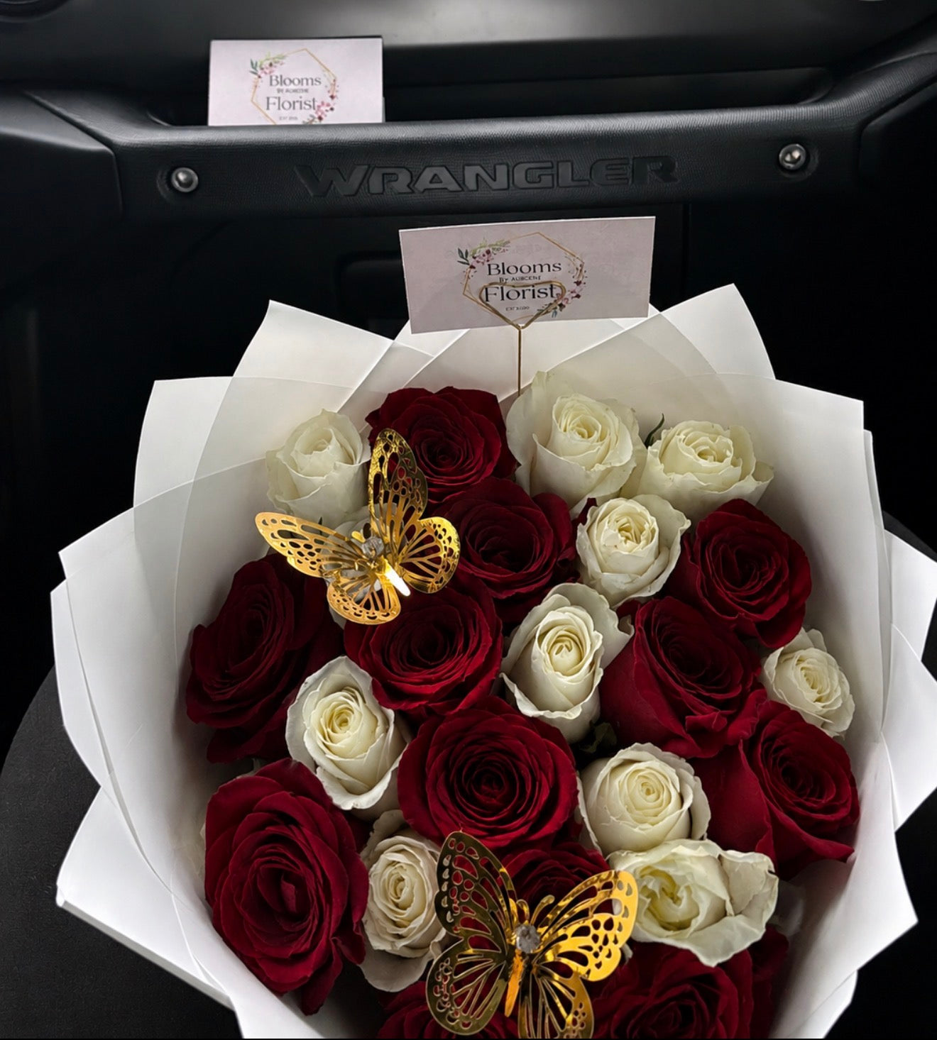25 roses ramo buchón